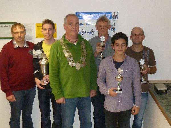 Siegerehrung Vereinsmeisterschaft 2014