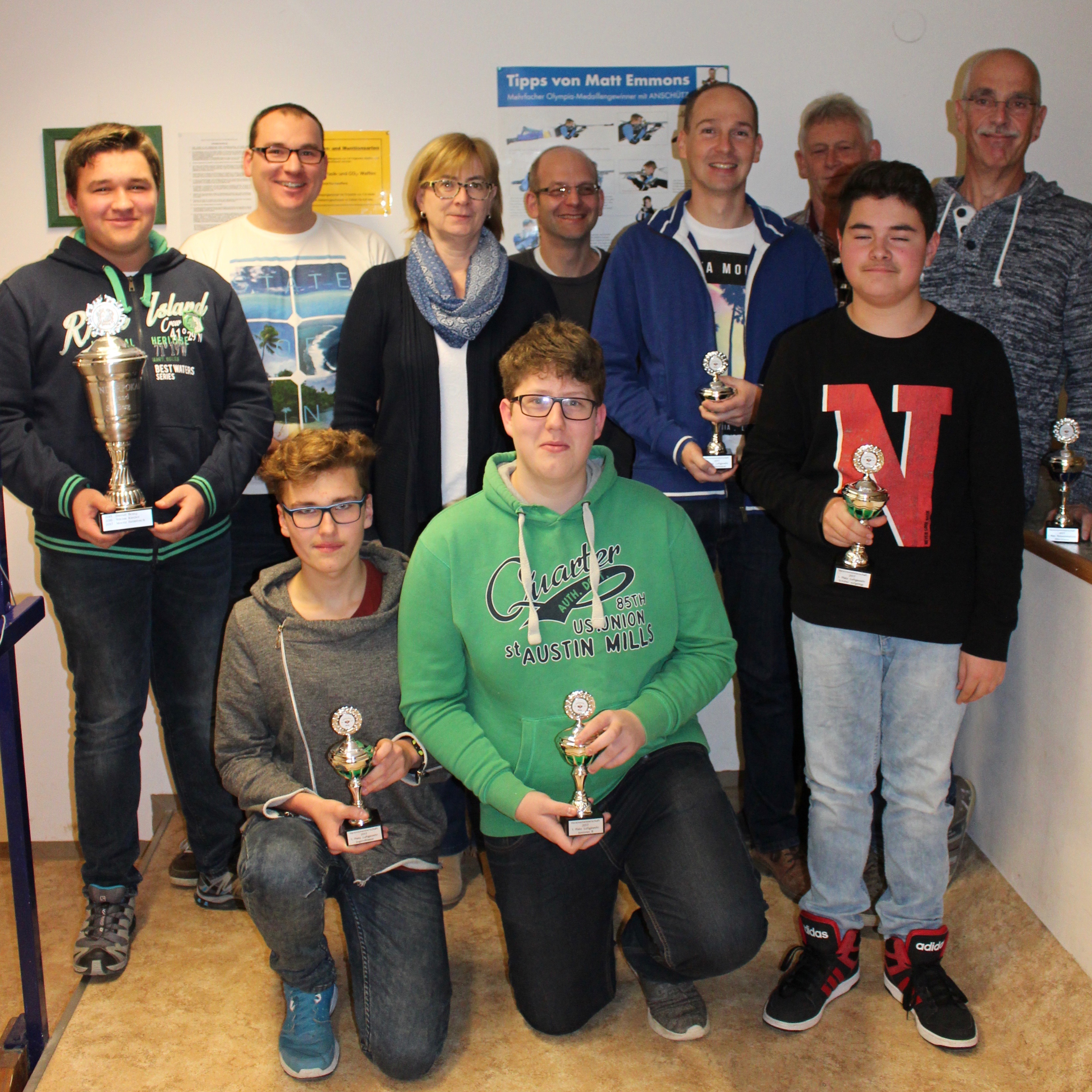 Siegerehrung Vereinsmeisterschaft 2017